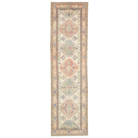 Rug Kazak Co 82x296 Beige With Multicolor Accen