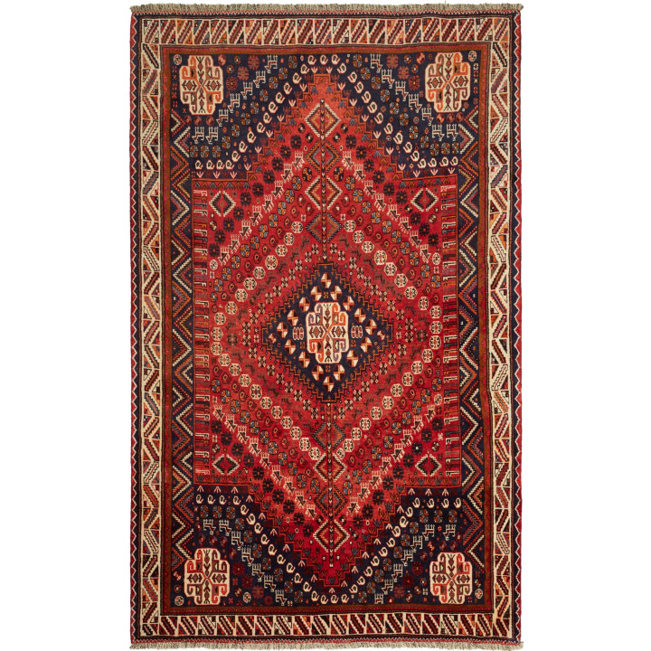 Hand Made Rug Shiraz Persia 170x280 Brick Red M