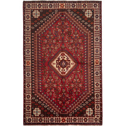 Hand Made Rug Shiraz Persia 160x253 Dark Red Bl
