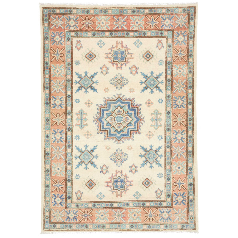Rug Kazak Co 100x144 Cream Blue