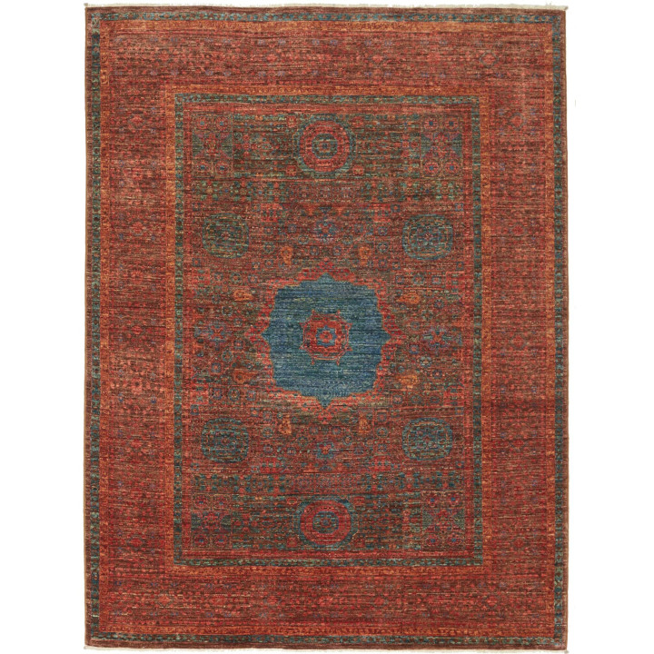 Hand Made Rug Kairo Pakistan 152x200 Brick Red