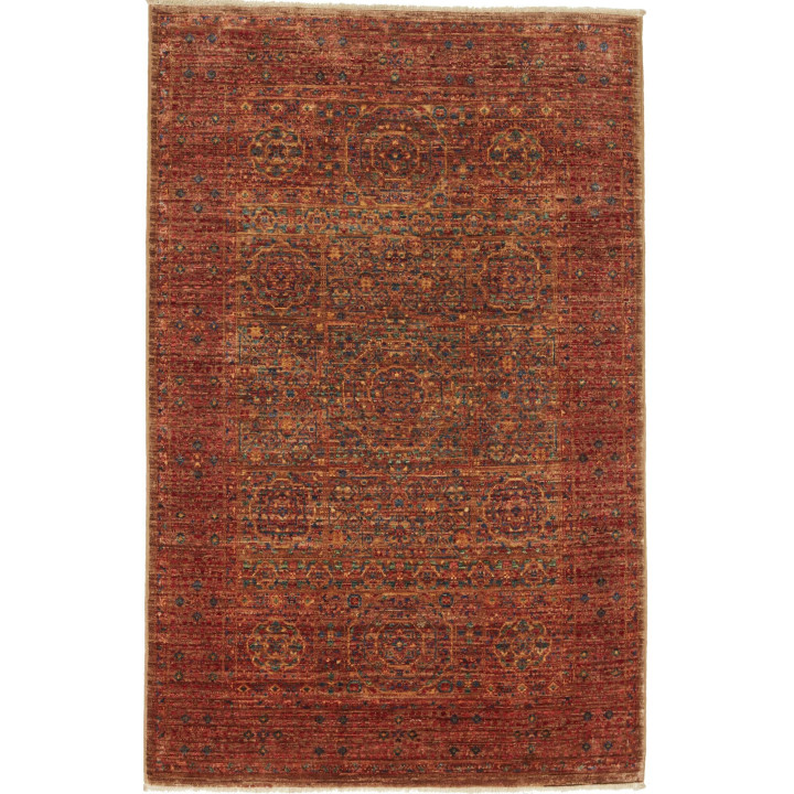 Hand Made Rug Kairo Pakistan 98x151 Rust Red Pe