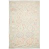 Rug Killim 242x367 Light Aqua And Pale Coral