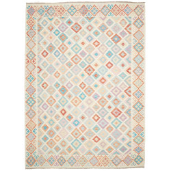 Rug Killim 252x354 Pastel Multicolored On Cream