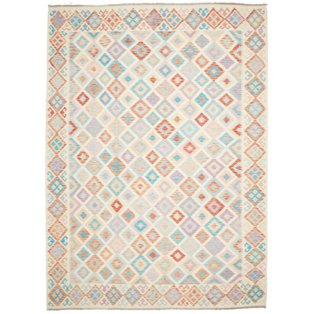Rug Killim 252x354 Pastel Multicolored On Cream