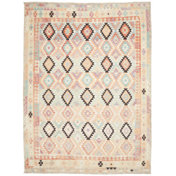 Rug Killim 260x348 Pastel Multicolor On Cream B