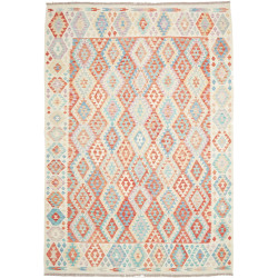 Rug Killim 214x296 Cream Coral Orange