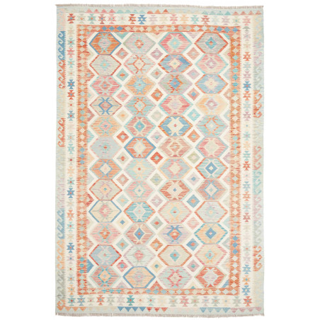 Rug Kilim Afghanistan 199x298 Cream Sky Blue