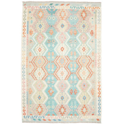 Rug Kilim Afghanistan 204x298 Light Turquoise P