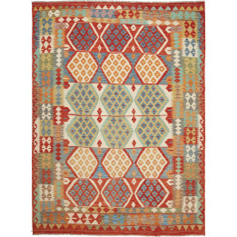 Hand Made Rug Kilim Afghanistan 177x238 Red Lig