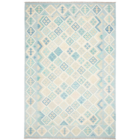 Rug Kilim Afghanistan 200x297 Sky Blue Light Bl