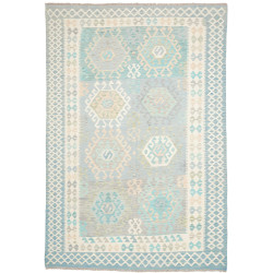 Rug Kilim Afghanistan 202x297 Sky Blue Turquois