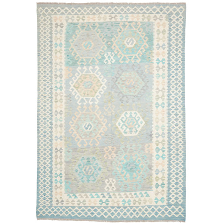 Rug Kilim Afghanistan 202x297 Sky Blue Turquois