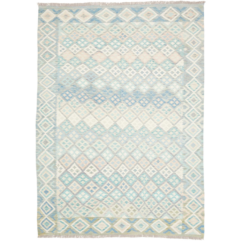 Rug Kilim Afghanistan 182x250 Blue Light Blue