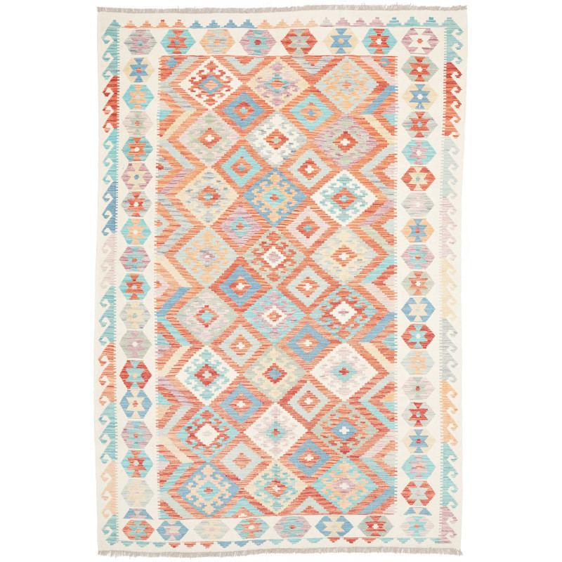 Rug Kilim Afghanistan 173x253 Terracotta Sky Bl