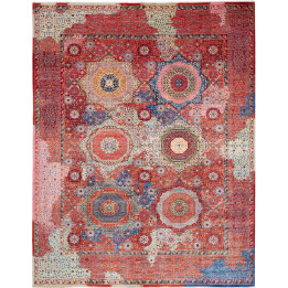 Hand Made Rug Kairo Pakistan 274x353 Brick Red