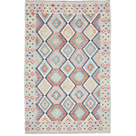 Rug Kilim Afghanistan 163x251 Sky Blue Terracot