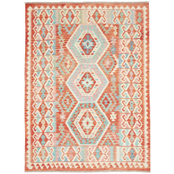 Rug Kilim Afghanistan 180x240 Terracotta Teal
