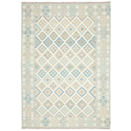 Rug Kilim Afghanistan 174x244 Aqua Light Blue