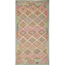 Tappeto Originale Kilim Afghanistan 100x194 Azz