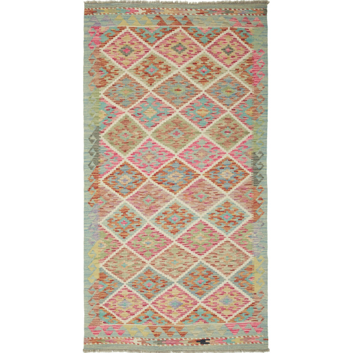 Hand Made Rug Kilim Afghanistan 100x194 Light B