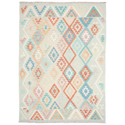 Rug Kilim Afghanistan 178x247 Light Blue Coral