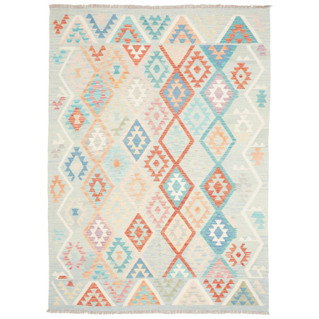 Rug Kilim Afghanistan 178x247 Light Blue Coral