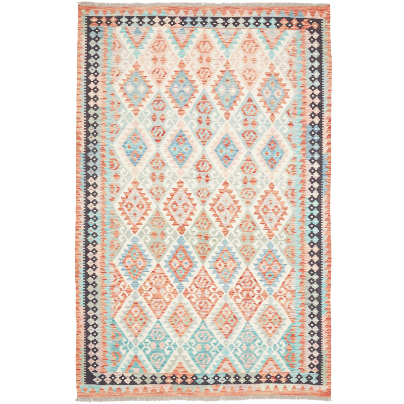 Rug Kilim Afghanistan 173x262 Coral Orange Aqua