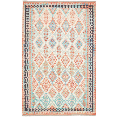Rug Kilim Afghanistan 173x262 Coral Orange Aqua