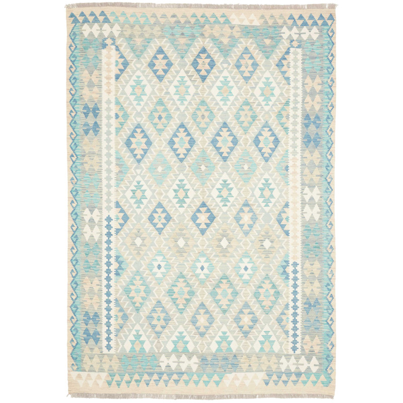 Rug Kilim Afghanistan 167x244 Blue Aqua