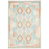 Rug Kilim Afghanistan 173x244 Light Blue Peach