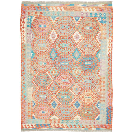 Rug Kilim Afghanistan 178x246 Terracotta Blue