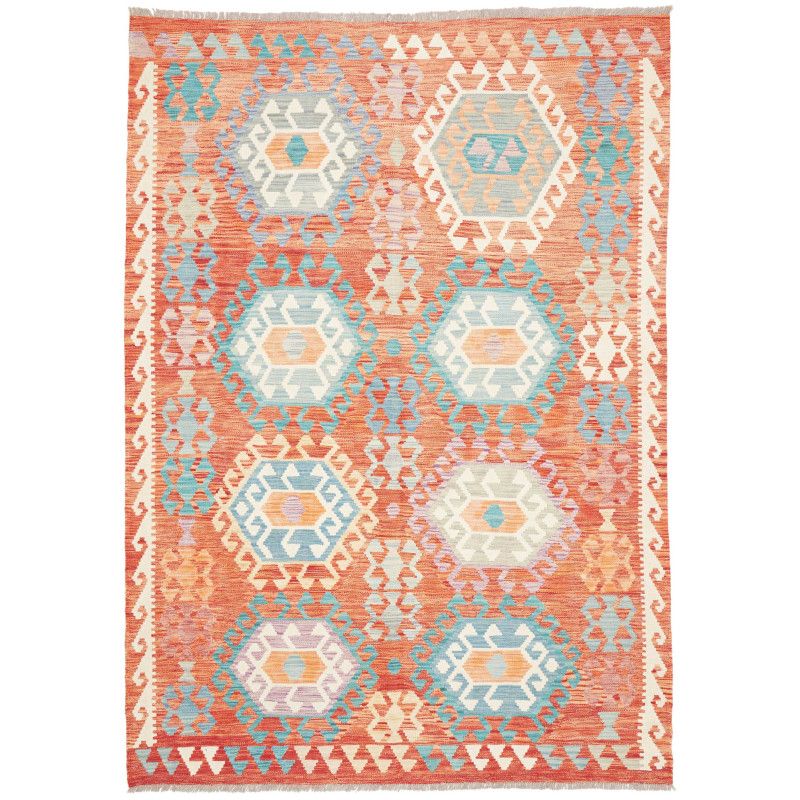 Rug Kilim Afghanistan 173x245 Terracotta Orange