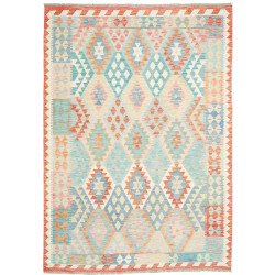 Rug Kilim Afghanistan 179x248 Light Blue Coral