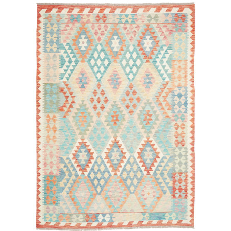 Rug Kilim Afghanistan 179x248 Light Blue Coral