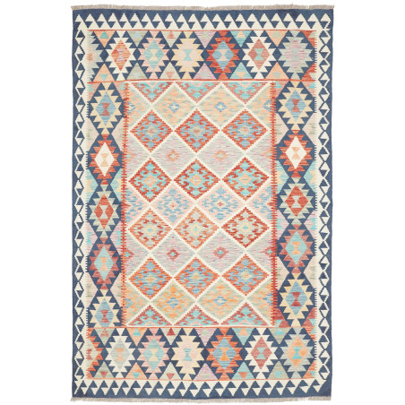 Rug Kilim Afghanistan 160x241 Light Blue Terrac
