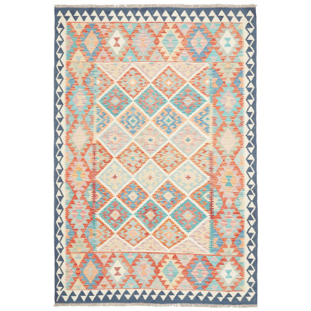 Rug Kilim Afghanistan 163x237 Turquoise Blue Te