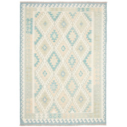 Rug Kilim Afghanistan 172x243 Aqua Blue Cream