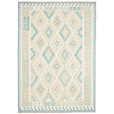Rug Kilim Afghanistan 172x243 Aqua Blue Cream
