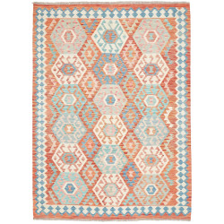 Rug Kilim Afghanistan 177x242 Terracotta Turquo
