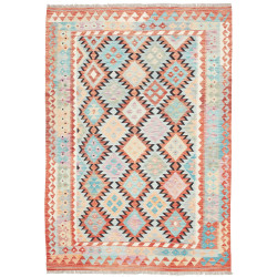 Rug Kilim Afghanistan 143x201 Light Blue Terrac