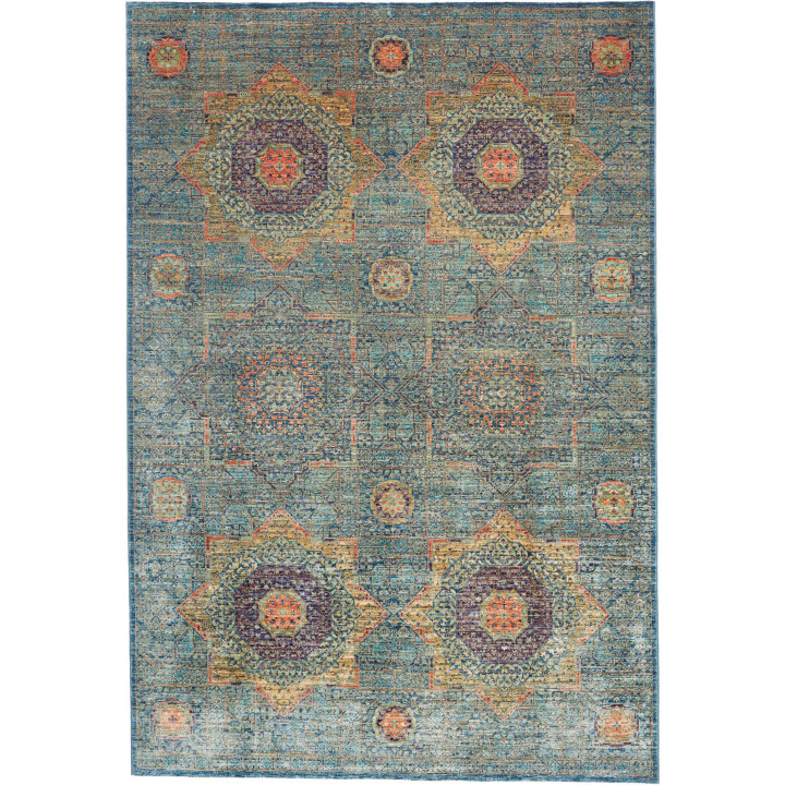 Hand Made Rug Kairo Pakistan 203x299 Petrol Blu