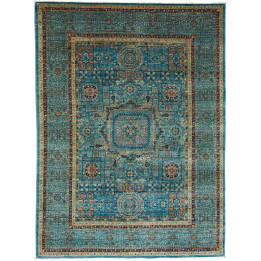 Hand Made Rug Kairo Pakistan 149x205 Petrol Blu