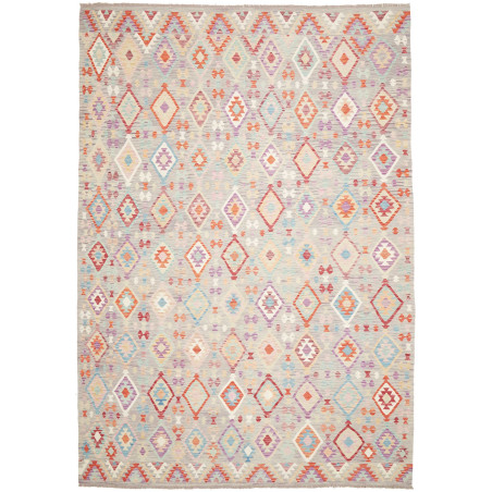 Rug Kilim Afghanistan 250x362 Grey-beige Multic