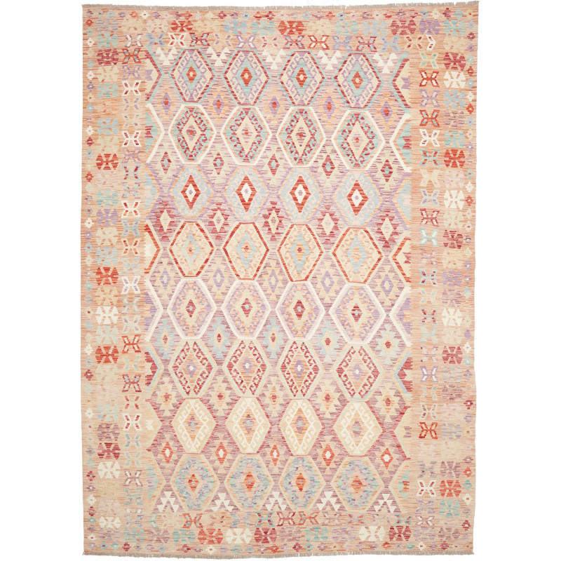 Rug Kilim Afghanistan 253x352 Multicolor (peach