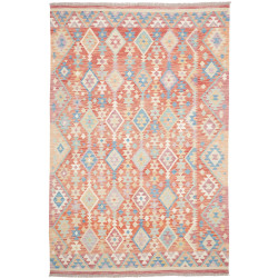 Rug Kilim Afghanistan 200x302 Terracotta Blue