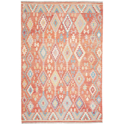 Rug Kilim Afghanistan 201x298 Coral Orange Ligh