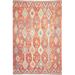 Rug Kilim Afghanistan 204x305 Terracotta Red Bu