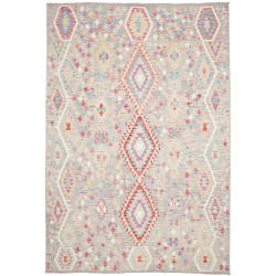 Rug Kilim Afghanistan 203x301 Grey-lilac Turquo