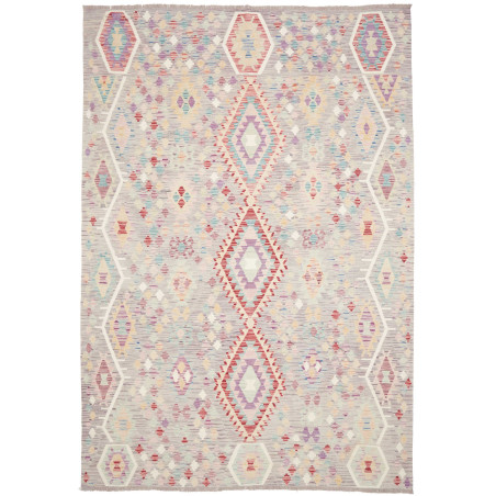 Rug Kilim Afghanistan 203x301 Grey-lilac Turquo